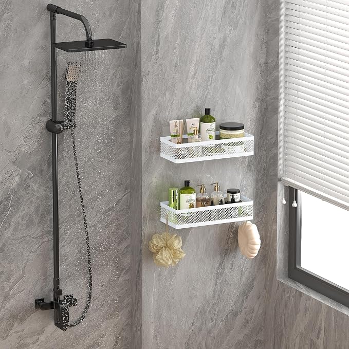 PUSDON Hanging Storage Baskets Organizer Wall Mount, Metal Wire Storage Bin Rack - Image 2