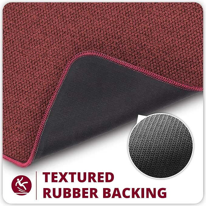 Toilet Rugs U Shaped Bathroom Rug, Machine Washable Non Slip Quick Dry Super - Image 4
