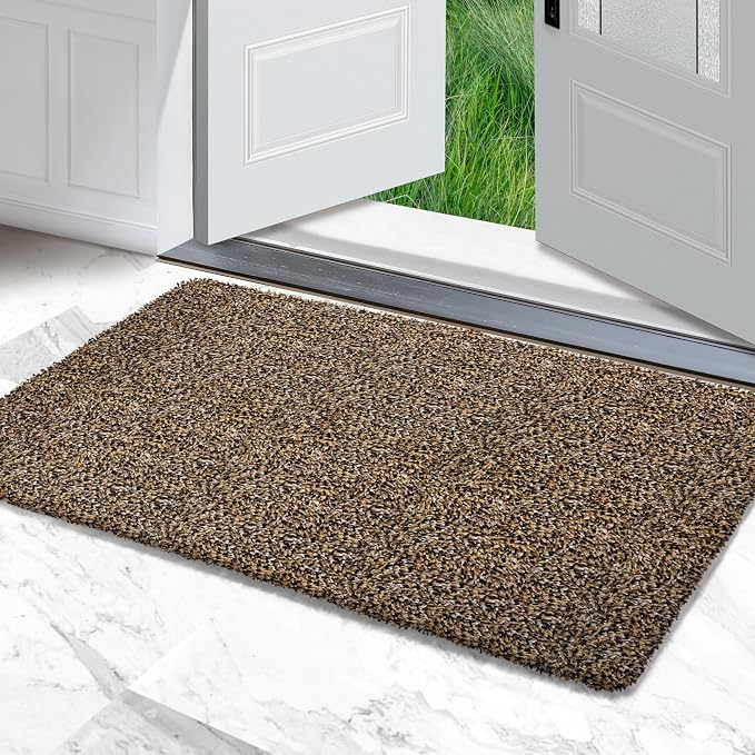 Premium Microfiber Indoor Door Mat – 32"x48" Washable Entry Mat, Waterproof by RugMast