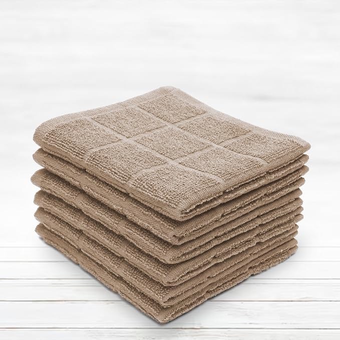 100% Cotton Terry Dish Cloth & Dish Towel, 6 Pack, Super Soft and Absorbent - Image 5