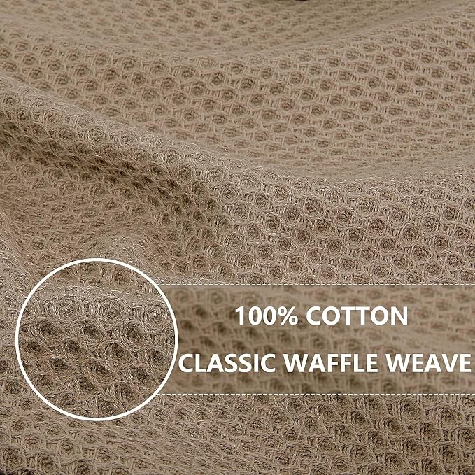 Homaxy 100% Cotton Waffle Weave Kitchen Dish Cloths, Ultra Soft Absorbent Quick - Image 2