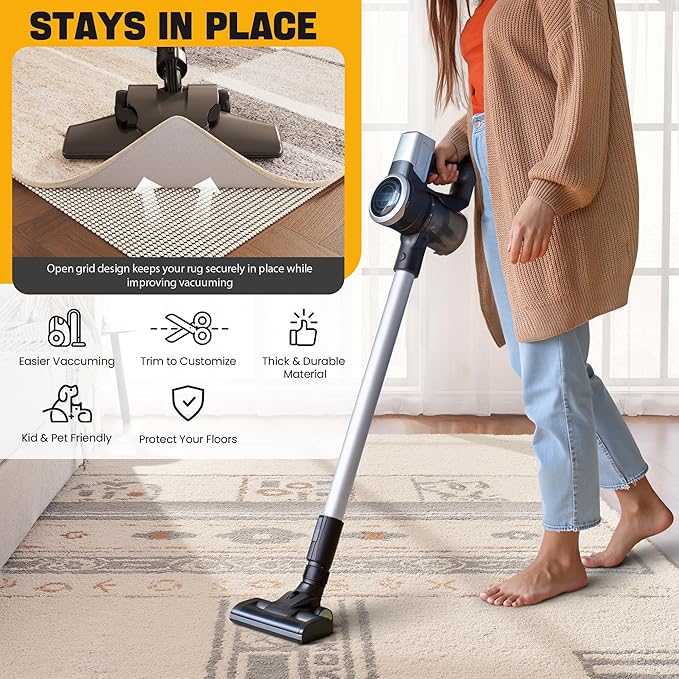 Non-Slip Rug Pad Gripper Round 6 Feet, Anti Skid Mat - Image 5