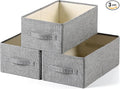 Linen Folding Storage Bins, 3 Pack Large Storage Baskets, Clothing Storage Bins by Unknown
