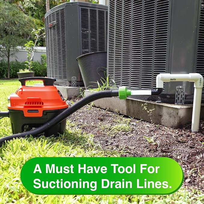 AC Drain Line Cleaner Adapter Evacuates & Unclog AC Drain Line - Image 6