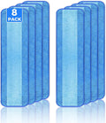 8-Pack Microfiber Cleaning Pads, 18-Inch Microfiber Mop Pads Compatible by wlich
