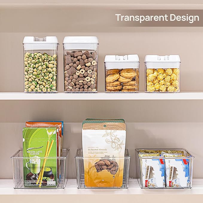 Vtopmart 4 Pack Food Storage Organizer Bins, Cabinet Organization and Storage - Image 4