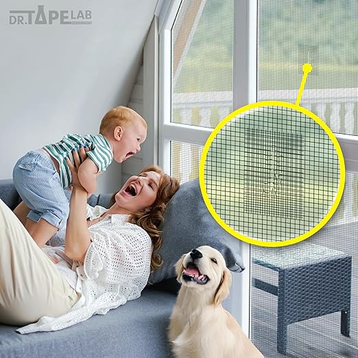 Black Window Screen Repair Tape, 4 in X 15 FT, Screen Repair Kit - Image 4