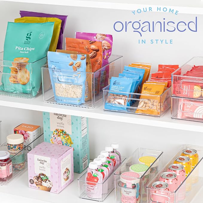 Plastic Food Storage 2 pack Clear Container Bin - Image 7