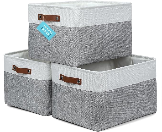 OrganiHaus Extra Large Fabric Storage Baskets by OrganiHaus