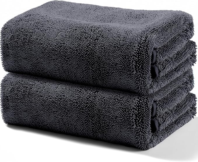 JOYMOOP Microfiber Towels for Cars, 2 Pack 63" x 29.5" Car Drying Towel by JOYMOOP