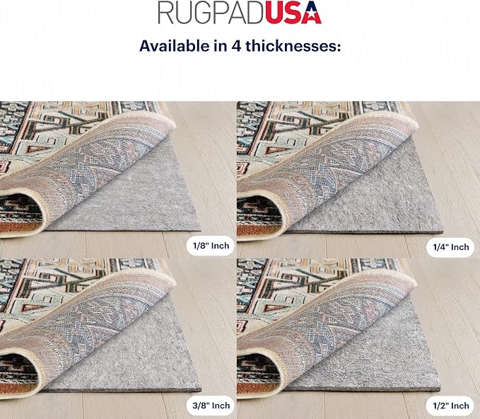 RUGPADUSA - Dual Surface - 6'10" x 9'10" - 3/8" Thick - Felt + Rubber - - Image 4