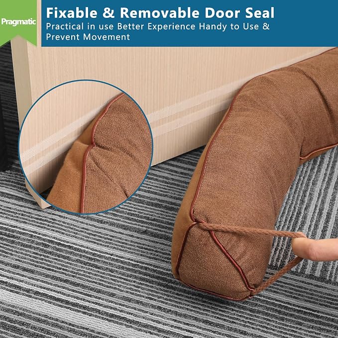 Triangle Under Door Draft Stopper 40 inch Weighted Draft Blocker Bottom Seal - Image 4