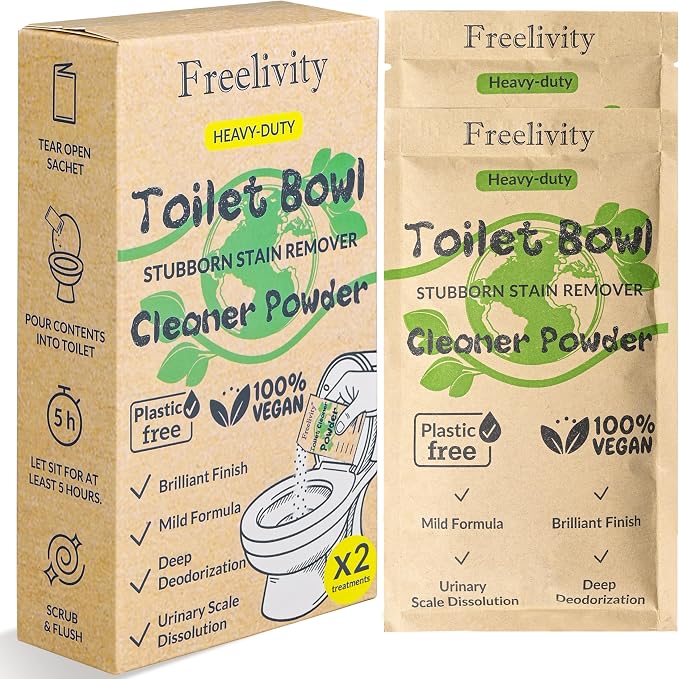Freelivity Heavy Duty Toilet Bowl Cleaner Powder by Freelivity
