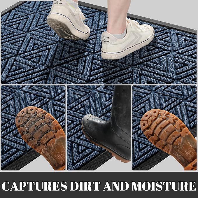 Yimobra Large Door Mat 36x24, All-Weather Waterproof Non-Slip Welcome Matt - Image 5