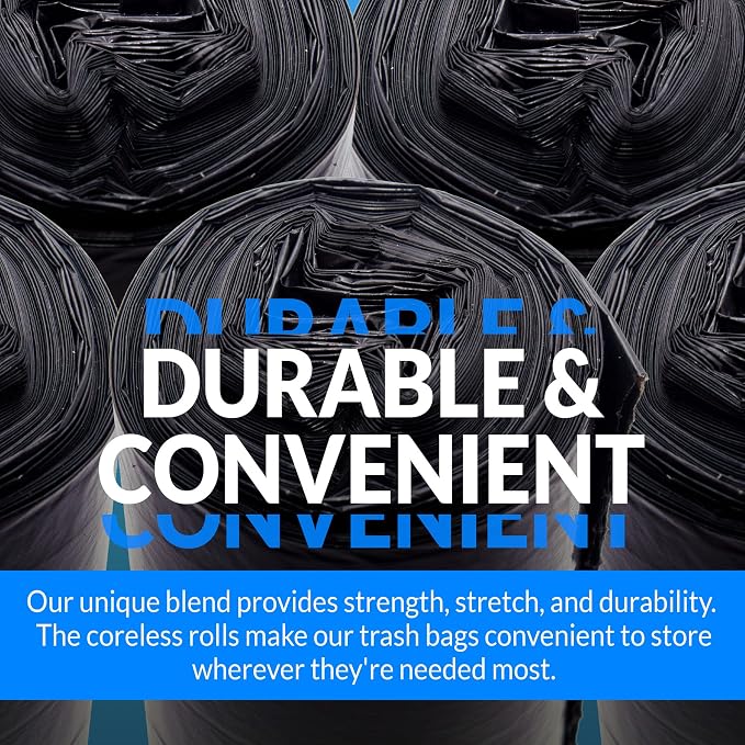 Reli. 16-25 Gallon Trash Bags | 500 Bags | Black | Home, Kitchen | Strong | - Image 3