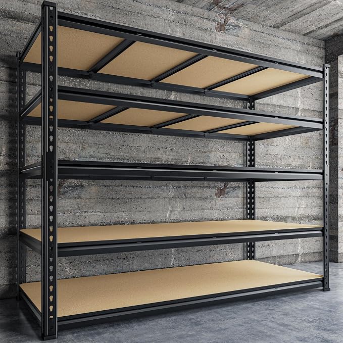 59.8"W Garage Shelving 72"H Storage Shelves 2750LBS Metal Shelving Heavy Duty - Image 8