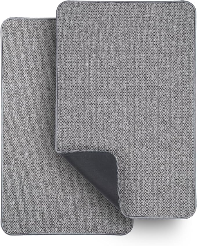 Bath Mat, Ultra Thin Bathroom Rugs, Rubber Bath Mats by BosapDirect