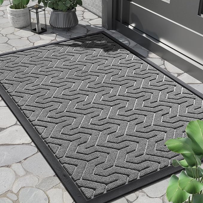 Yimobra Large Door Mat Outside Entrance 36x24, Waterproof Heavy Duty Outdoor by Yimobra