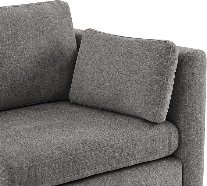 CHITA Small Modular Sectional Fabric Sofa Set, Extra Comfty Loveseat Cloud Couch - Image 4