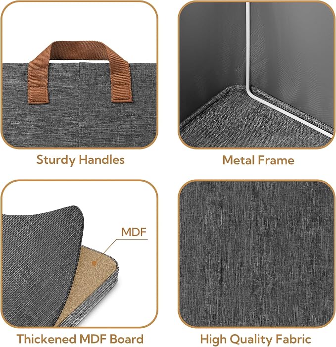 GRANNY SAYS Closet Storage Baskets, Collapsible Fabric Storage Bins - Image 4