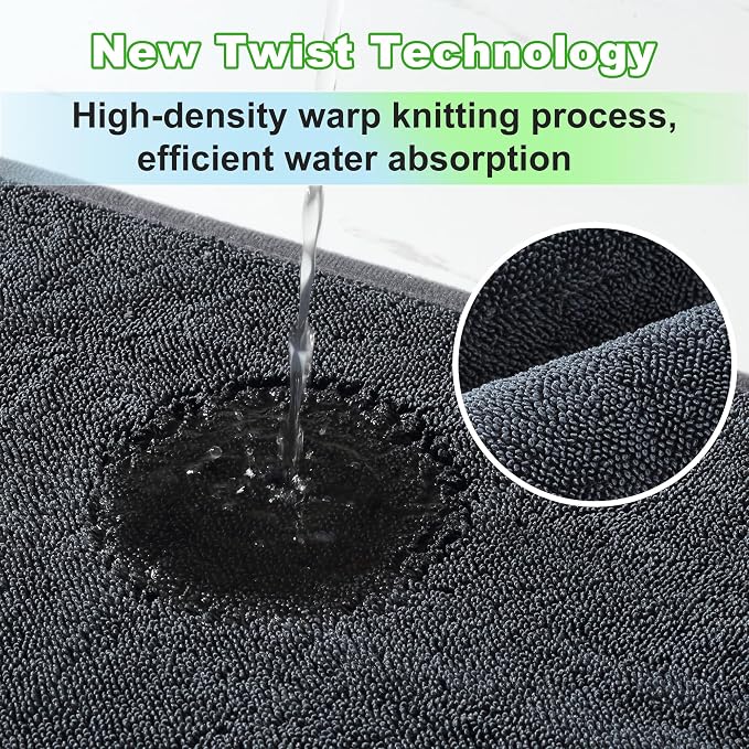 JOYMOOP Microfiber Towels for Cars, 35.4" x 23.6" Car Drying Towel, Dark Gray - Image 3