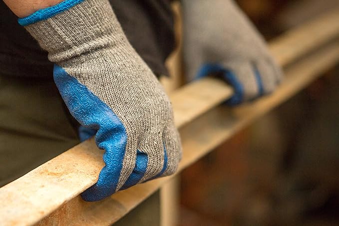 G & F Products - 3100S 12 Pairs Small Rubber Latex Double Coated Work Gloves - Image 4