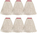 Matthew Cleaning 24oz 6Pack Cotton Floor Mop, Looped-Open String Heavy Duty by MATTHEWCLEANINGPRODUCTS