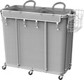 Simple Houseware Extra Large Rolling Laundry Cart – Heavy Duty Hamper by SimpleHouseware