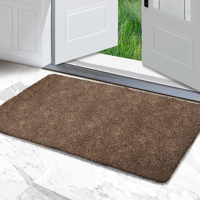 Premium Microfiber Indoor Door Mat – 32"x48" Washable Entry Mat, Waterproof by RugMast
