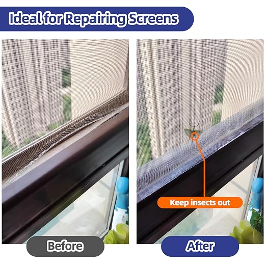 KING MOUNTAIN Black Window Screen Repair Tape, 3inX10FT Heavy Duty Screen - Image 3