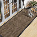 Smiry Front Door Mat Outside Entrance, Heavy Duty Outdoor Indoor Natural Rubber by Smiry