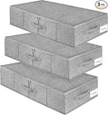 punemi Under Bed Storage, 3 Pack Underbed Storage Container Bags by Punemi