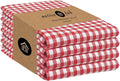 Native Fab Gingham Cotton Kitchen Towel 4 Pack 16"x26" by NativeFab