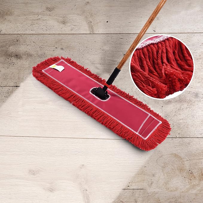 Matthew Cleaning 24'' Industrial Strength Cotton Dust Mop Refill Washable - Image 8
