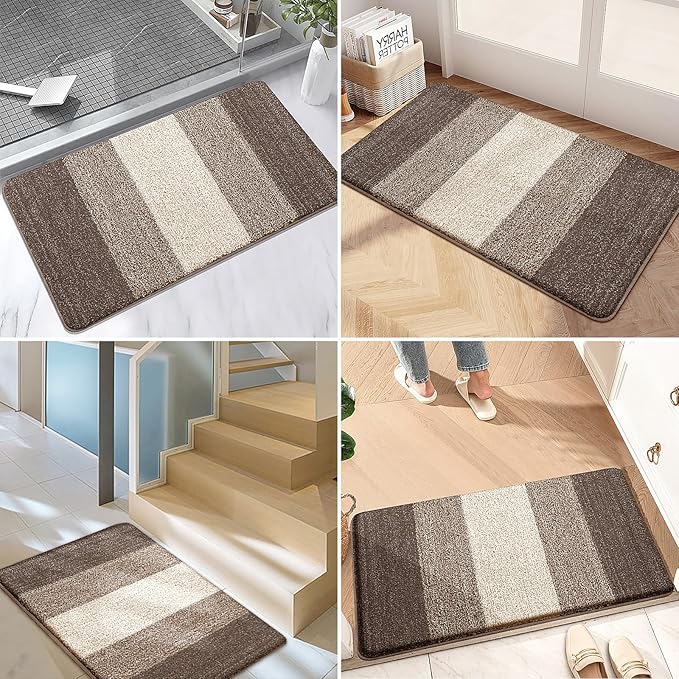 Kitinjoy Indoor Outdoor Door Mat, 71x47 Non-Slip Absorbent Dirt Trapper - Image 6