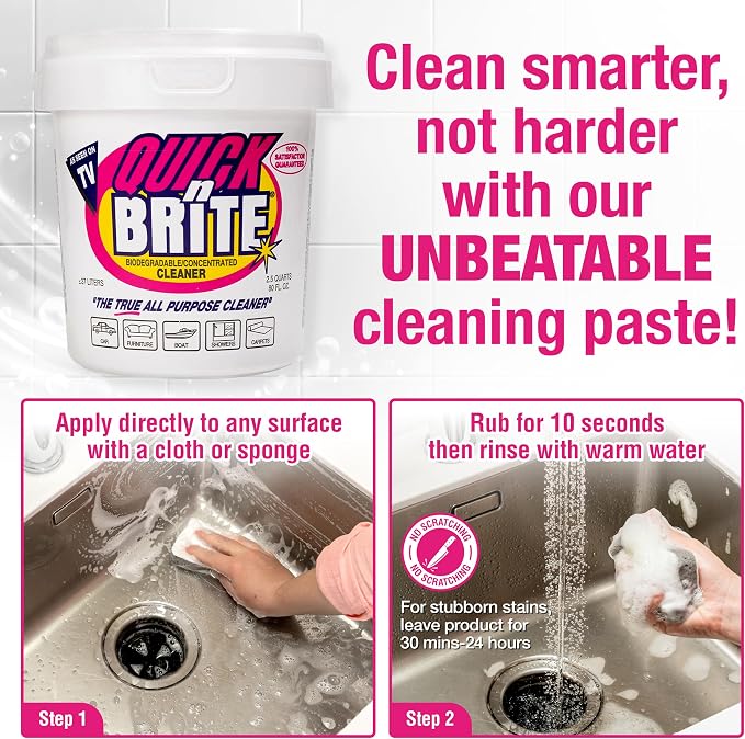 Quick 'n Brite All Purpose Cleaning Paste – Miracle Cleaner - Image 4