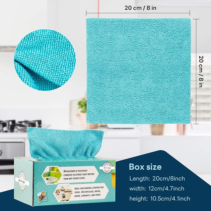 40 Pack Microfiber Cleaning Cloth - Image 2