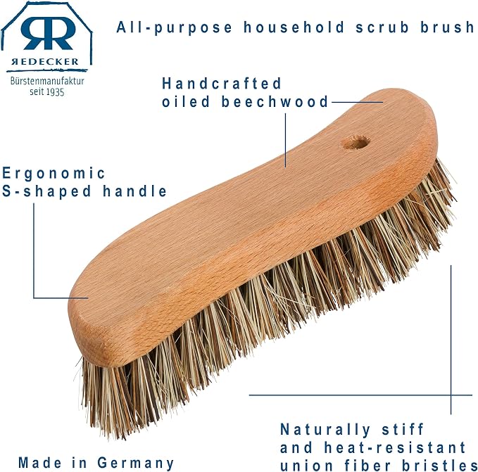 REDECKER S-Shaped Union Fiber Scrub Brush - Image 4