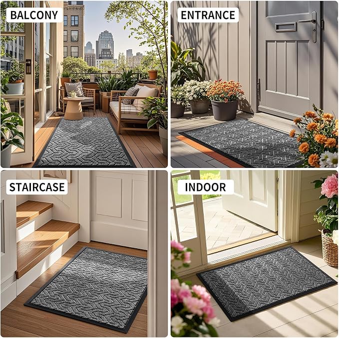 Yimobra Large Door Mat Outside Entrance 36x24, Waterproof Heavy Duty Outdoor - Image 6
