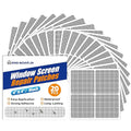 KING MOUNTAIN 20 Sheets Black Window Screen Repair Patches, 4×4 in Window by ForABetterHomeLife