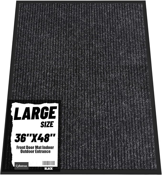 Front Door Mat Indoor Outdoor Entrance, TPR Backing Non-Slip Doormats, Low by Unknown