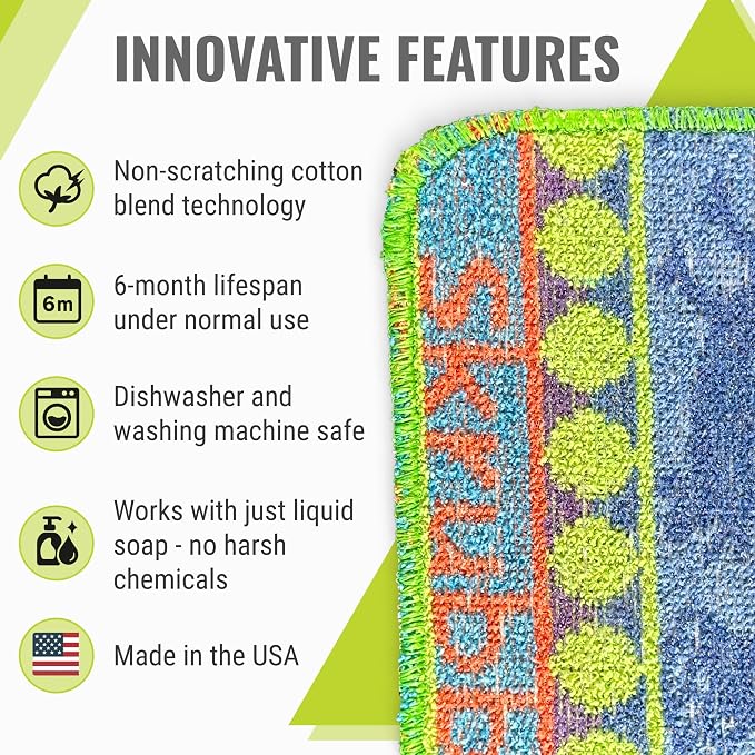 Wet-It Skrubba Non-Scratch Scouring Pad – European Scrubby Sponge - Image 2