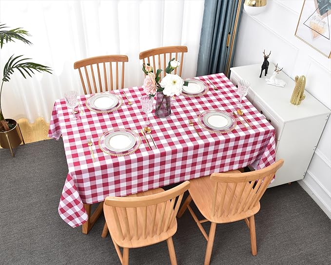 Gingham Plaid Tablecloth - Image 2