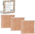 Naroa Copper Scrubbing Pads 3 Pack | 2-Ply Non-Abrasive Metal Mesh Scrubber | by Naroa