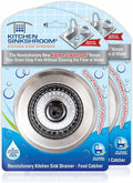 SinkShroom Revolutionary Clog-Free Sink Strainer Basket, Stainless Steel by SinkShroom