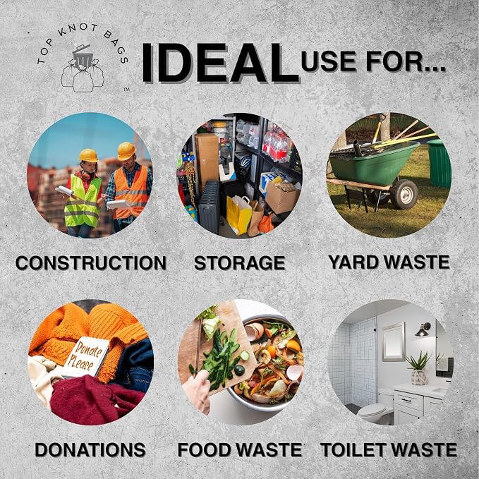 45 Gallon Garbage Trash Bag 40X46" 1.5 Mil Black 100 Count Can Liner Bulk 40 - Image 6