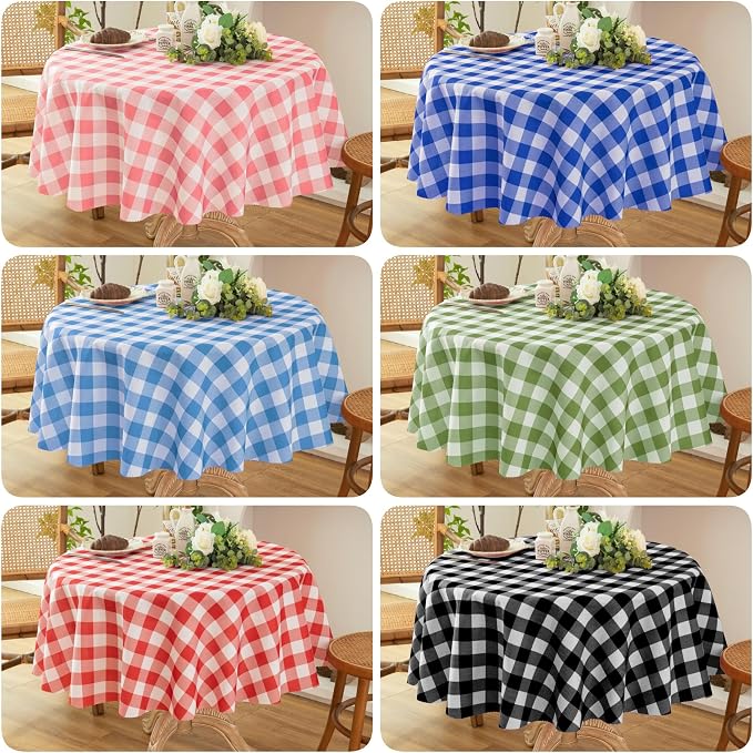 Classic Gingham Tablecloth Fabric - Image 8