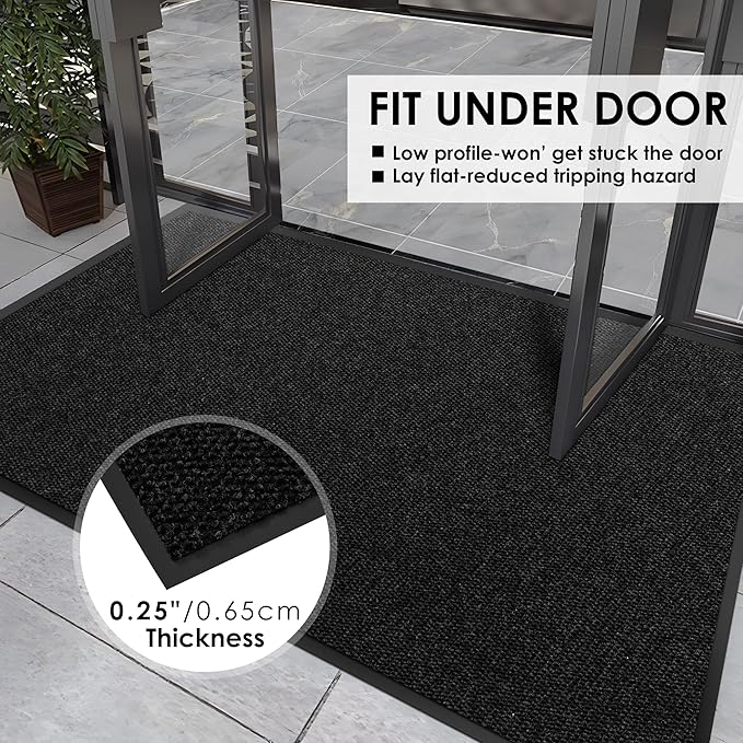 2′ x 56′ Front Door Mat Indoor Outdoor Entrance, Commercial Floor Mat Heavy - Image 4
