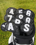 Big Teeth Golf Club Covers Full Set Driver Headcover Fairway Wood Hybrid Golf by BigTeeth