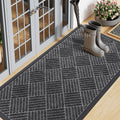 Smiry Front Door Mat Outside Entrance, Heavy Duty Outdoor Indoor Natural Rubber by Smiry